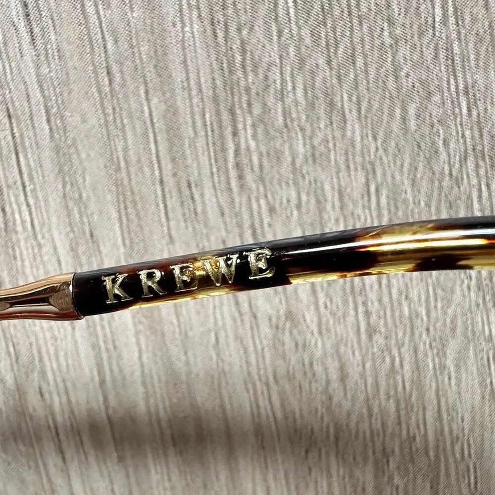Krewe Laveau Nylon Sunglasses in Zulu 24K with Leopard Sleeve